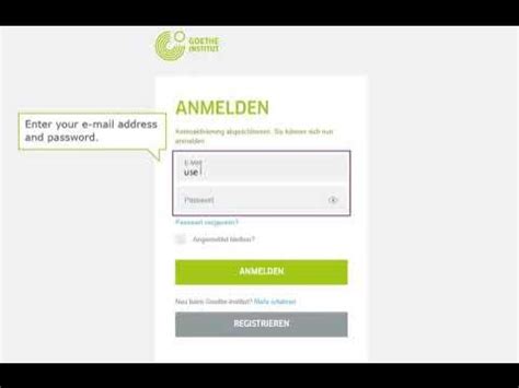 mygoethe.de platform|How to Register and Log in to Mein Goethe .